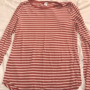 5for$30- Old Navy, pink striped long sleeve shirt